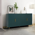 Meuble TV en MDF avec rangement et design à quatre portes
