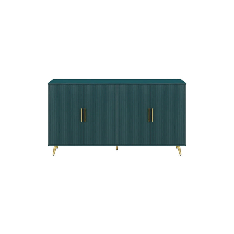 Meuble TV en MDF avec rangement et design à quatre portes