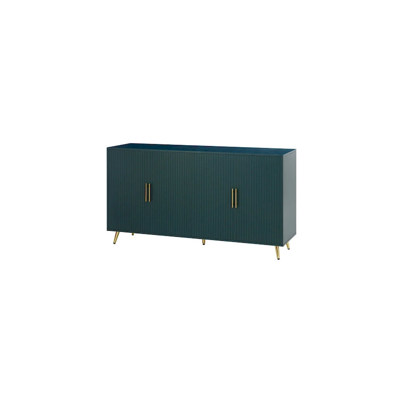Meuble TV en MDF avec rangement et design à quatre portes