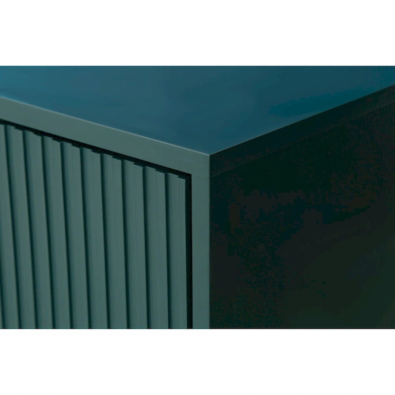 Meuble TV en MDF avec rangement et design à quatre portes