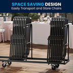 Chaises pliantes en plastique, lot de 2