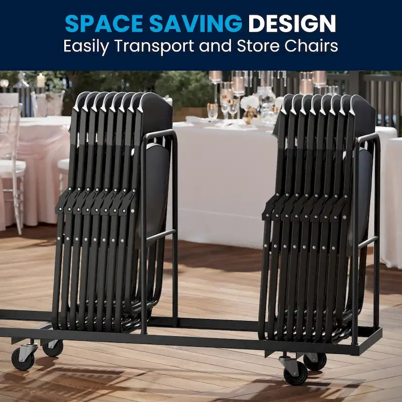 Chaises pliantes en plastique, lot de 2