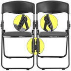 Chaises pliantes en plastique, lot de 2