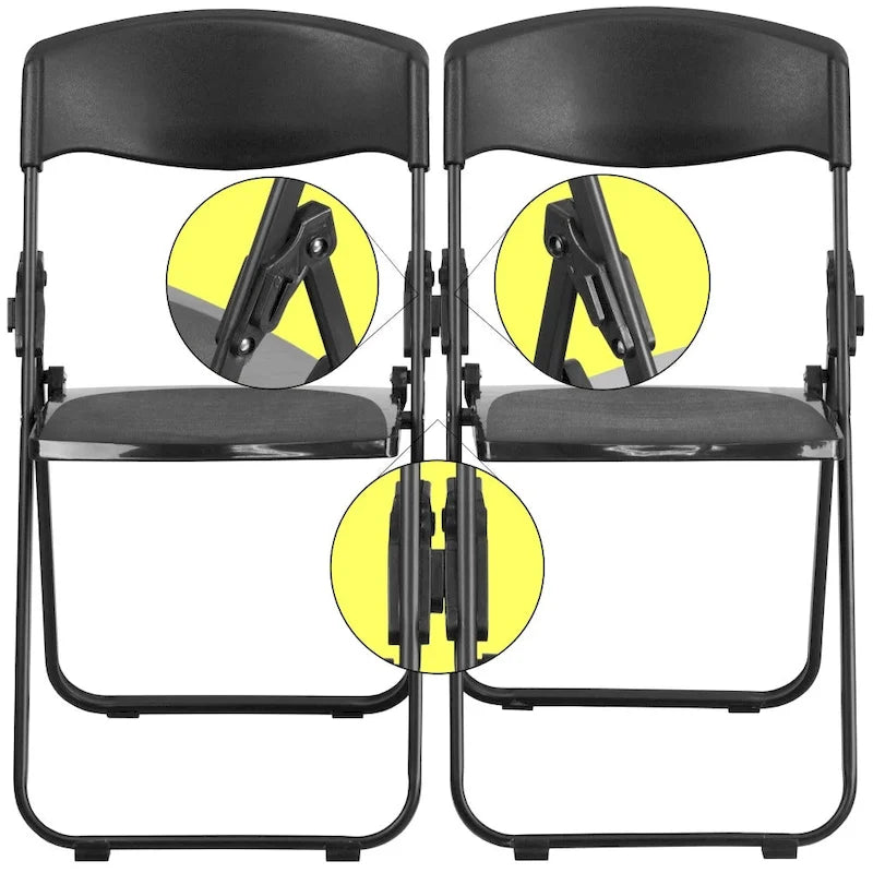 Chaises pliantes en plastique, lot de 2