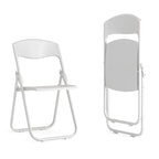 Chaises pliantes en plastique, lot de 2