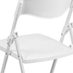 Chaises pliantes en plastique, lot de 2