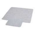 Tapis de protection de chaise en vinyle transparent 45 x 53 pour moquette à poils ras avec languette
