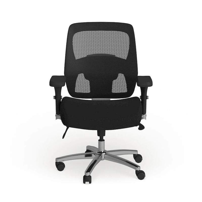 Chaise de bureau ergonomique robuste – Capacité de 227 kg, dossier haut, maille