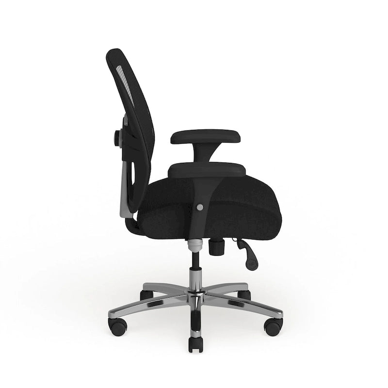 Chaise de bureau ergonomique robuste – Capacité de 227 kg, dossier haut, maille