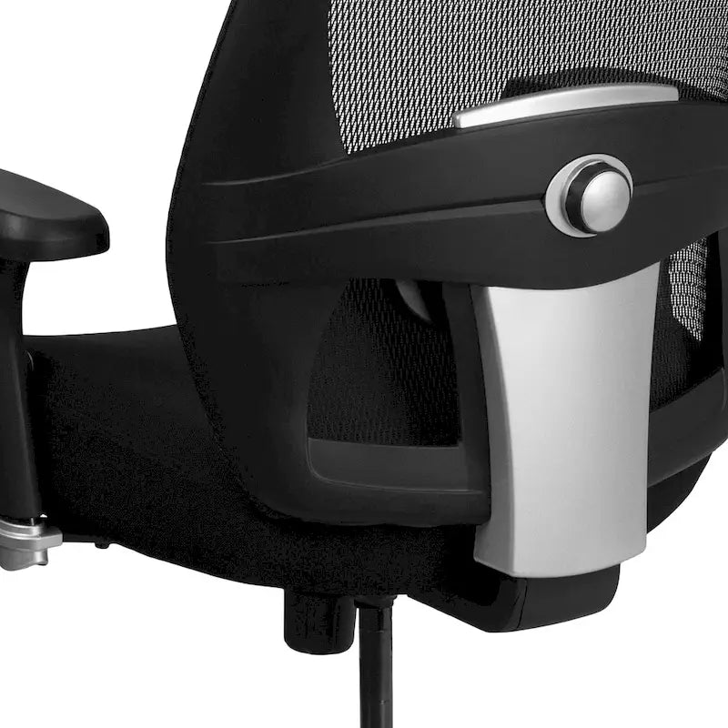 Chaise de bureau ergonomique robuste – Capacité de 227 kg, dossier haut, maille