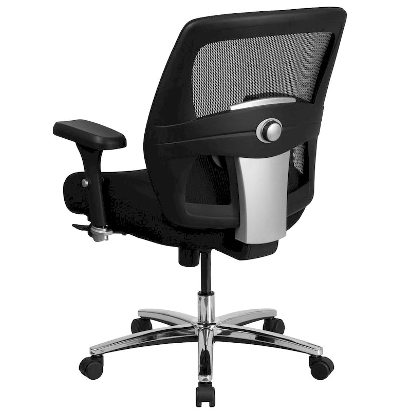 Chaise de bureau ergonomique robuste – Capacité de 227 kg, dossier haut, maille