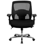 Chaise de bureau ergonomique robuste – Capacité de 227 kg, dossier haut, maille