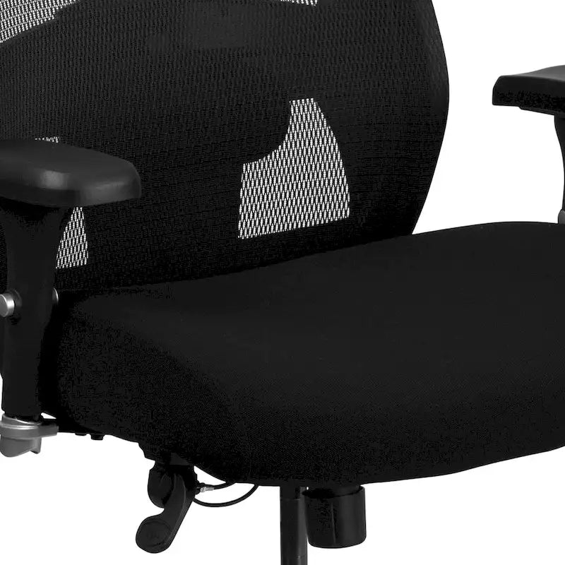 Chaise de bureau ergonomique robuste – Capacité de 227 kg, dossier haut, maille