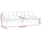 Canapé-lit pliable avec porte-gobelets - Similicuir, 78,7 x 35 x 27,6 po