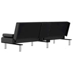 Canapé-lit pliable avec porte-gobelets - Similicuir, 78,7 x 35 x 27,6 po