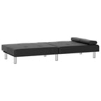 Canapé-lit pliable avec porte-gobelets - Similicuir, 78,7 x 35 x 27,6 po