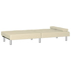 Canapé-lit pliable avec porte-gobelets - Similicuir, 78,7 x 35 x 27,6 po