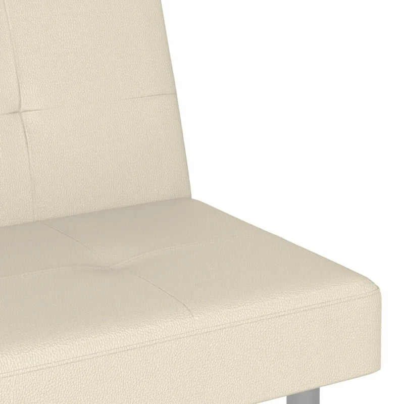 Canapé-lit pliable avec porte-gobelets - Similicuir, 78,7 x 35 x 27,6 po