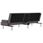Canapé-lit pliable avec porte-gobelets - Similicuir, 78,7 x 35 x 27,6 po