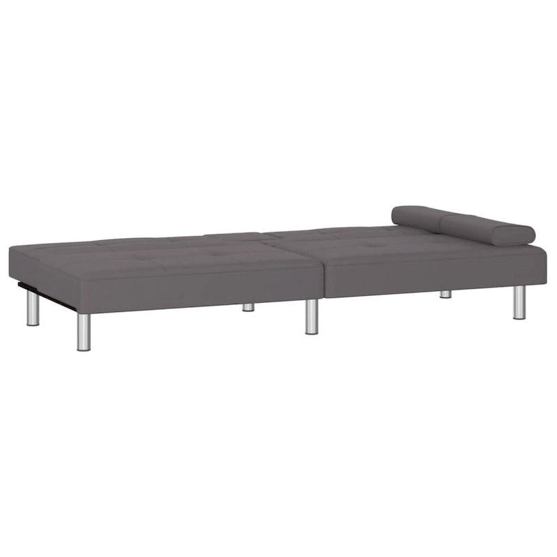 Canapé-lit pliable avec porte-gobelets - Similicuir, 78,7 x 35 x 27,6 po