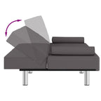 Canapé-lit pliable avec porte-gobelets - Similicuir, 78,7 x 35 x 27,6 po