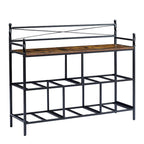 Commode en bois avec 5 tiroirs en tissu – Meuble de rangement pour chambre et salon