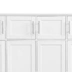 Porte-manteau haut en bois avec 8 placards et 4 compartiments ouverts