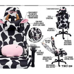 Chaise de jeu réglable imprimé vache