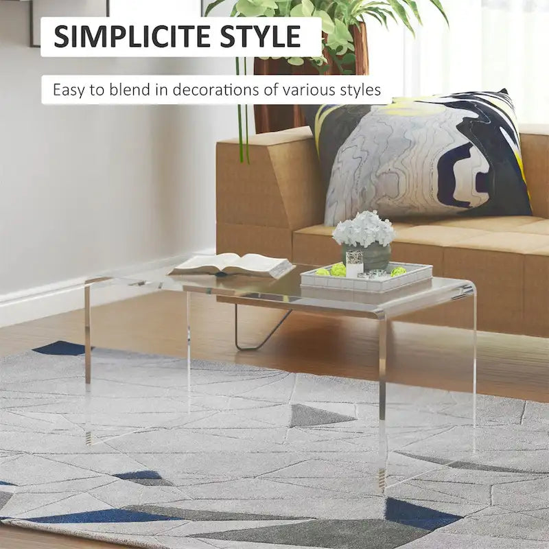 Table d'appoint cascade en acrylique