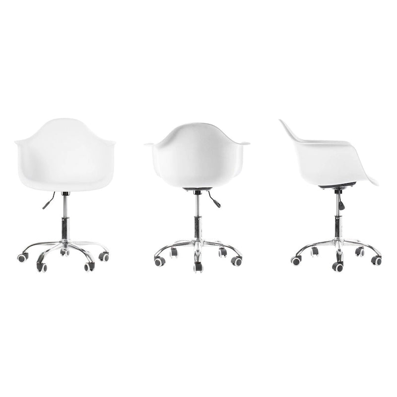 Chaise de bureau pivotante réglable avec roulettes