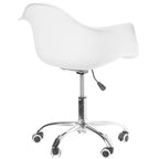 Chaise de bureau pivotante réglable avec roulettes
