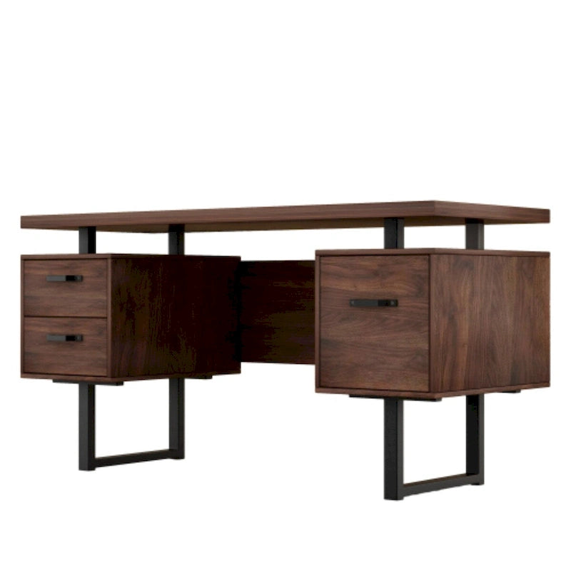 Bureau d'ordinateur avec tiroirs de classement et de rangement