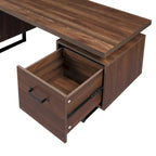 Bureau d'ordinateur avec tiroirs de classement et de rangement