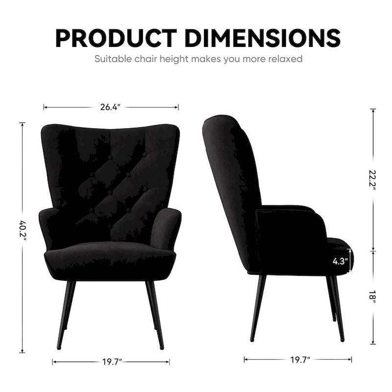 Fauteuil d'appoint en tissu