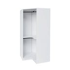 Armoire d'angle avec penderie et étagères