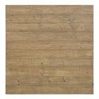 Table basse carrée en bois recyclé avec piédestal, marron - 31,5 x 31,5 x 16